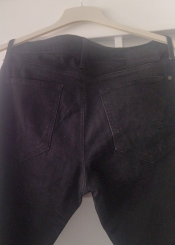 34 Beden siyah Renk Siyah Kemerli Erkek Midi Boy Bol Jean