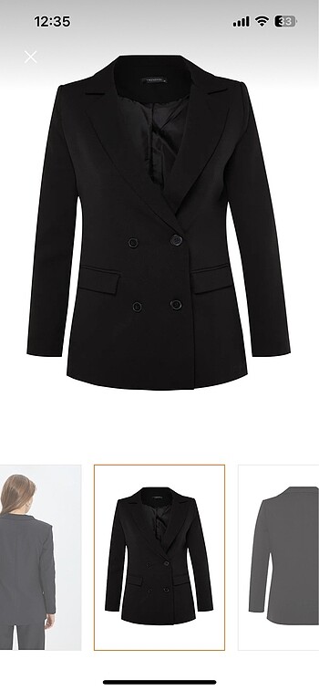 Trendyol & Milla Siyah Blazer Ceket