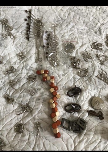 Kahverengi Metal Zeka Bulmacaları Seti - Görsel 5