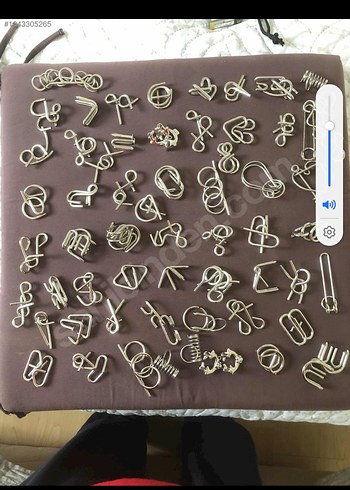 Kahverengi Metal Zeka Bulmacaları Seti - Görsel 9