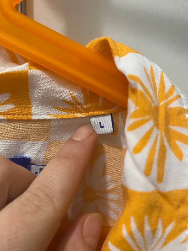 Erkek Sarı Batik Desenli Kısa Kollu Gömlek - Görsel 3