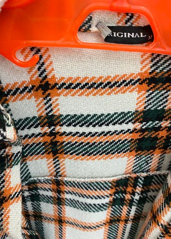 Düğmeli Uzun Kollu Ekose Kadın Gömlek - Görsel 2