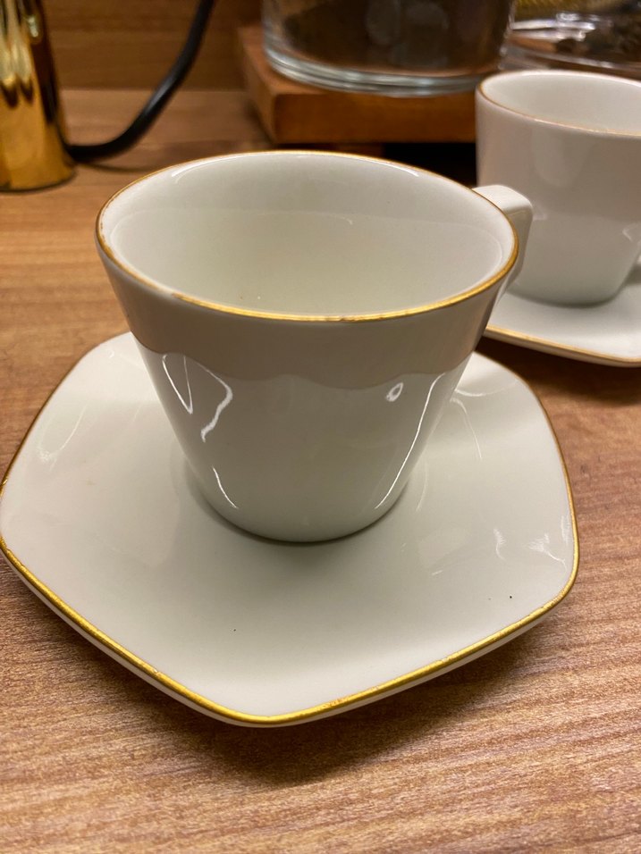 Beyaz Gold Kenarlı İkili Fincan Takımı - Görsel 3