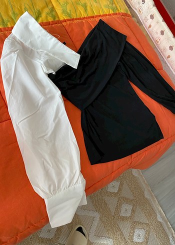 Drapeli Straplez Uzun Kollu Siyah Bluz - Görsel 7