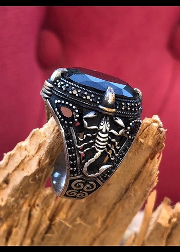 925 ayar has gümüş akrep işlemeli - Görsel 3