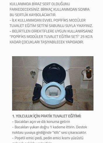 Popifiks Seyehat lazımlığı.wc adaptörü 