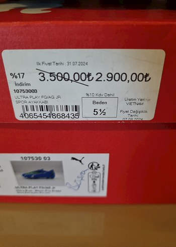 puma krampon 38.5 numara - Görsel 10