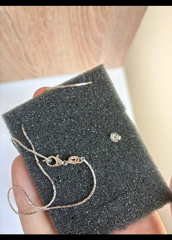 925 ayar Safir Zirkon Taşlı Set - Görsel 4