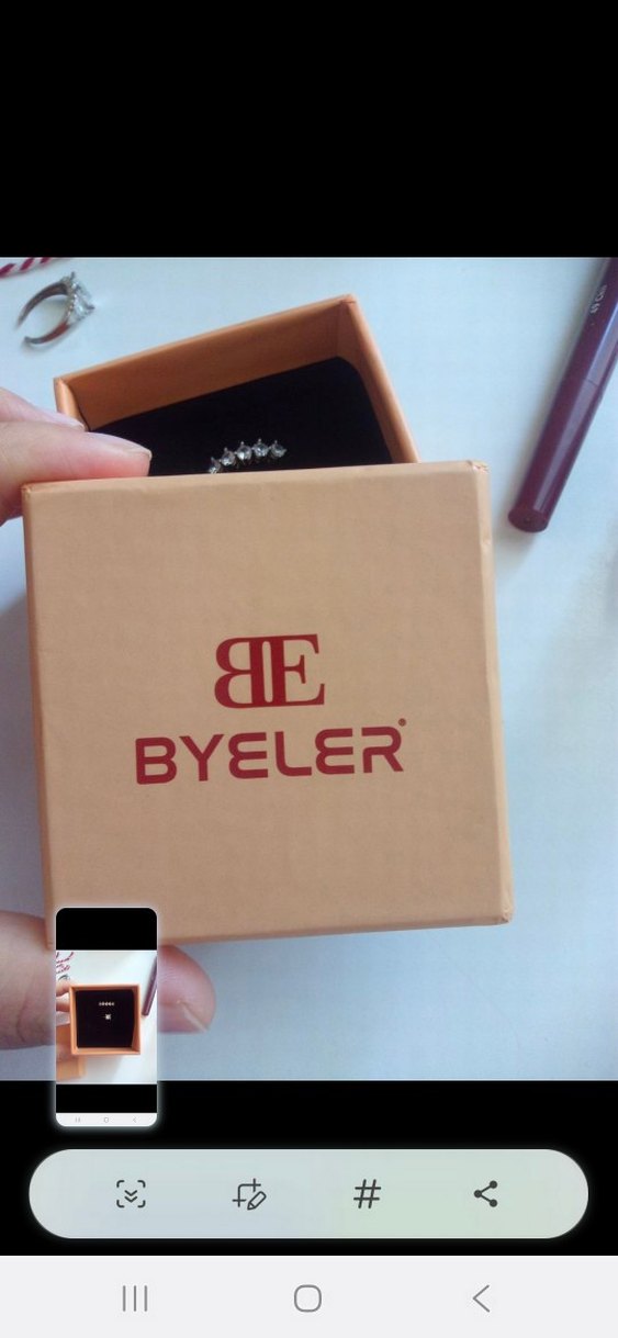 5 taş tek taş gümüş yüzük set - Görsel 2