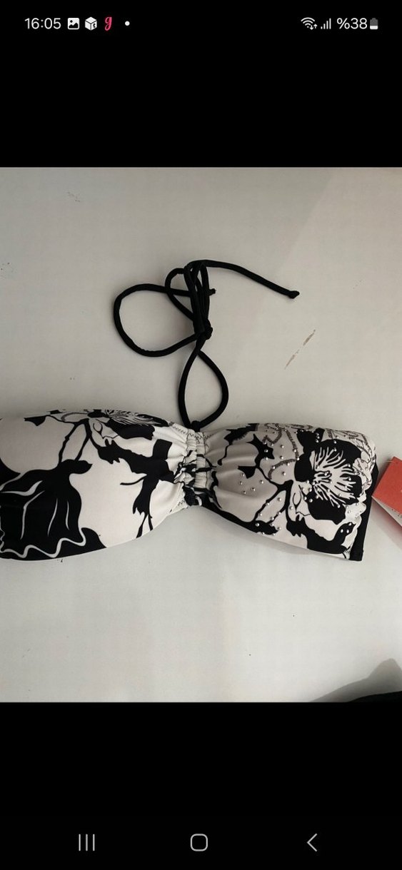 Kom Siyah Desenli Bikini Takımı Xl - Görsel 3