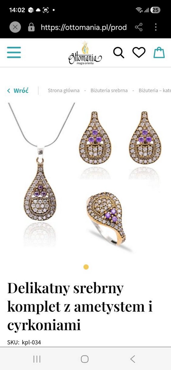 gümüş zirkon taşlı otantik set - Görsel 2