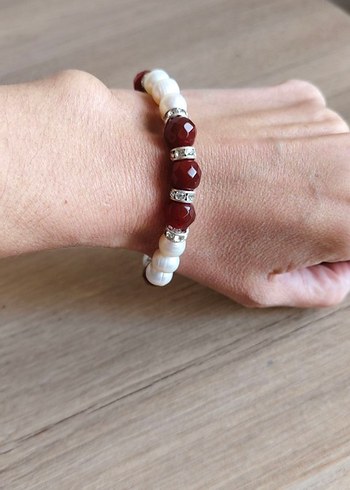 hakiki inci set akik taşlı - Görsel 2