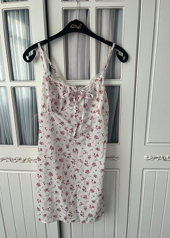 Çiçek Desenli Hamile ve Emzirme Gecelik - Görsel 4