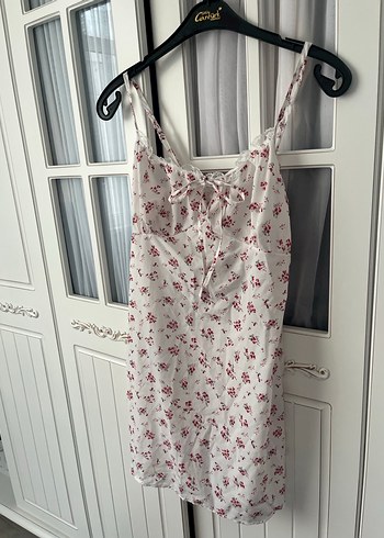 Çiçek Desenli Hamile ve Emzirme Gecelik - Görsel 2