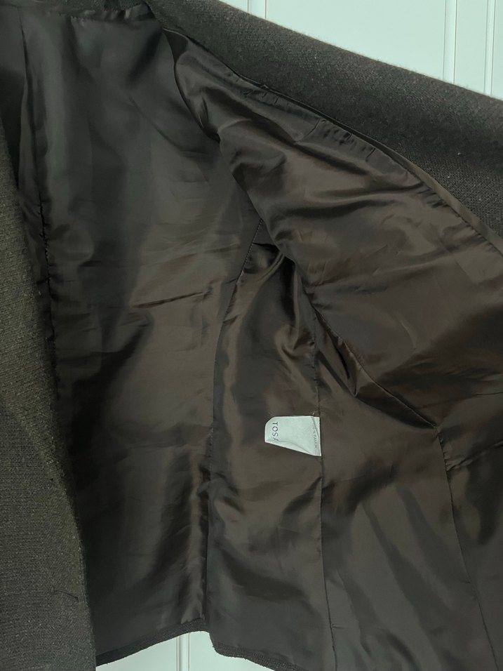 Düğmeli Kahverengi Kadın Blazer Ceket - Görsel 5