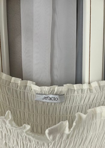 Beyaz İp Askılı Uzun Keten Elbise - Görsel 3