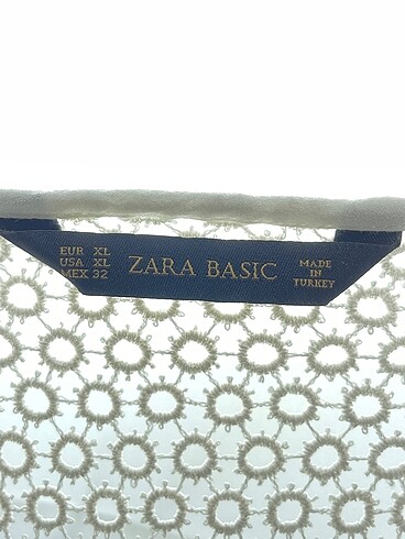 xl Beden beyaz Renk Zara Bluz %70 İndirimli.