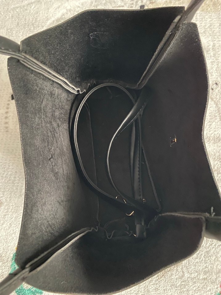 Siyah Deri çanta - Görsel 3