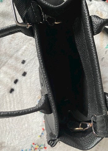 Siyah Deri Kadın Çanta - Görsel 2