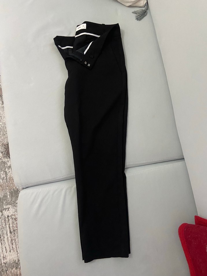 Mango Kadın Siyah Kumaş Pantolon - Görsel 2