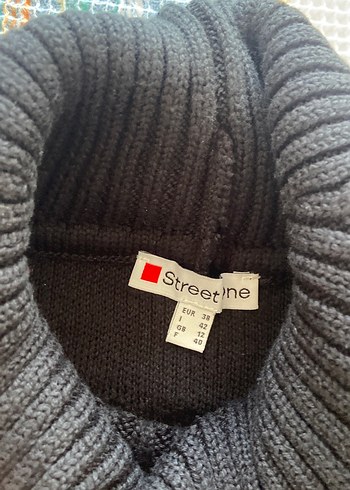 Kadın Siyah Boğazlı Örgü Kazak - Görsel 6