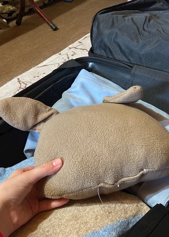 Gri Kedi Yüzü Tasarımlı Peluş Aksesuar - Görsel 3