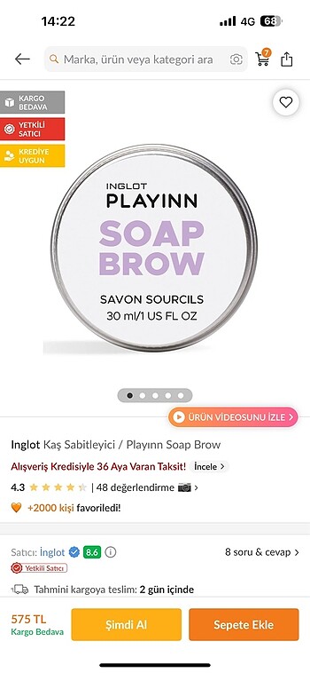 Inglot Inglot kaş sabitleyici