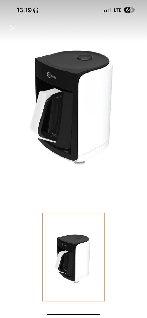 Beyaz Siyah Kahve Makinesi - Görsel 2