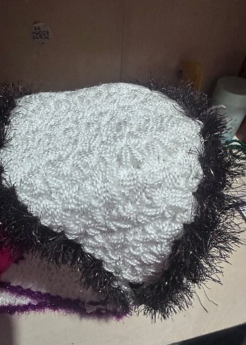 Örgü Beyaz Lif - Görsel 2