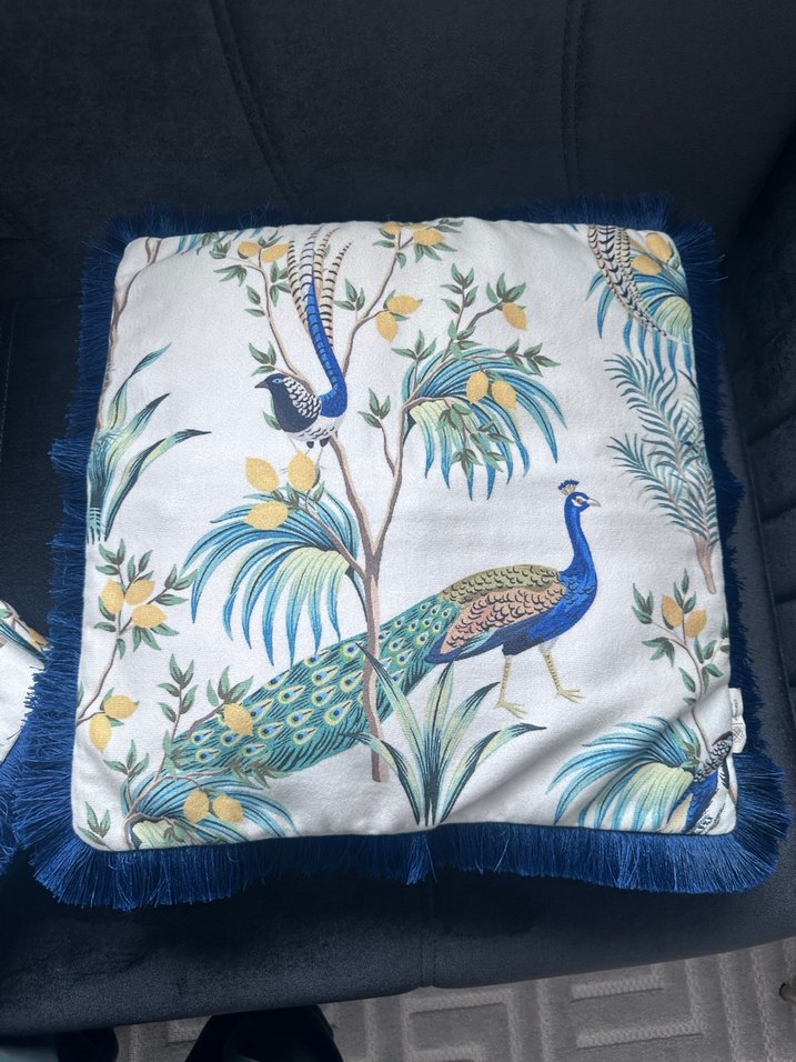 Alseko Concept Tavus Kuşu Desenli Kırlent ( 4 lü kırlent) - Görsel 3