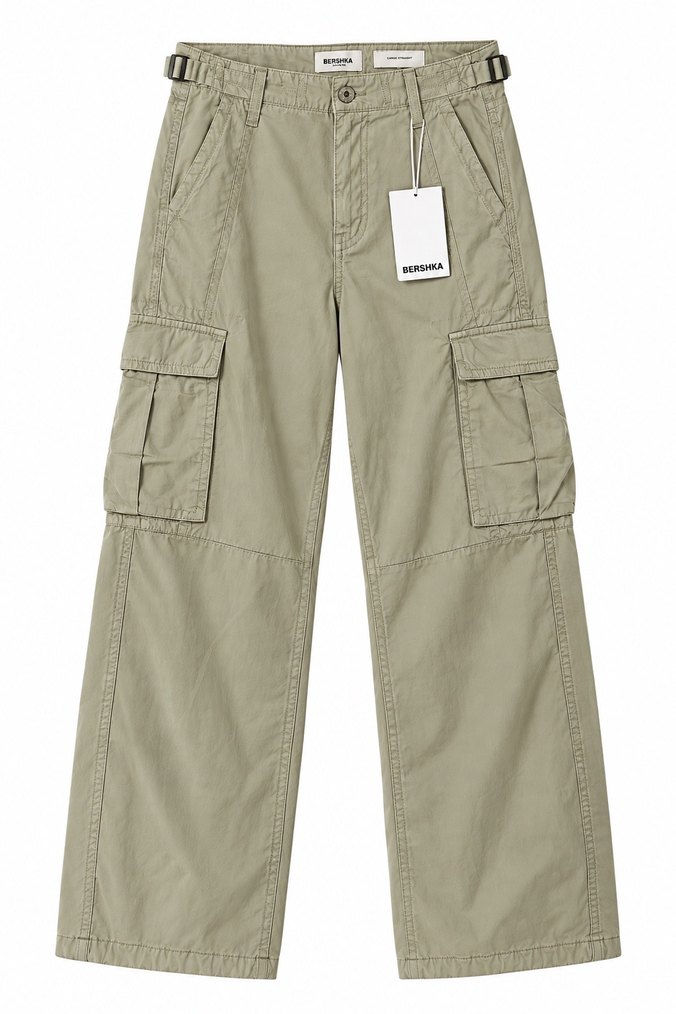 Bershka Kargo Cep Detaylı Cargo Pantolon — görsel 3/4