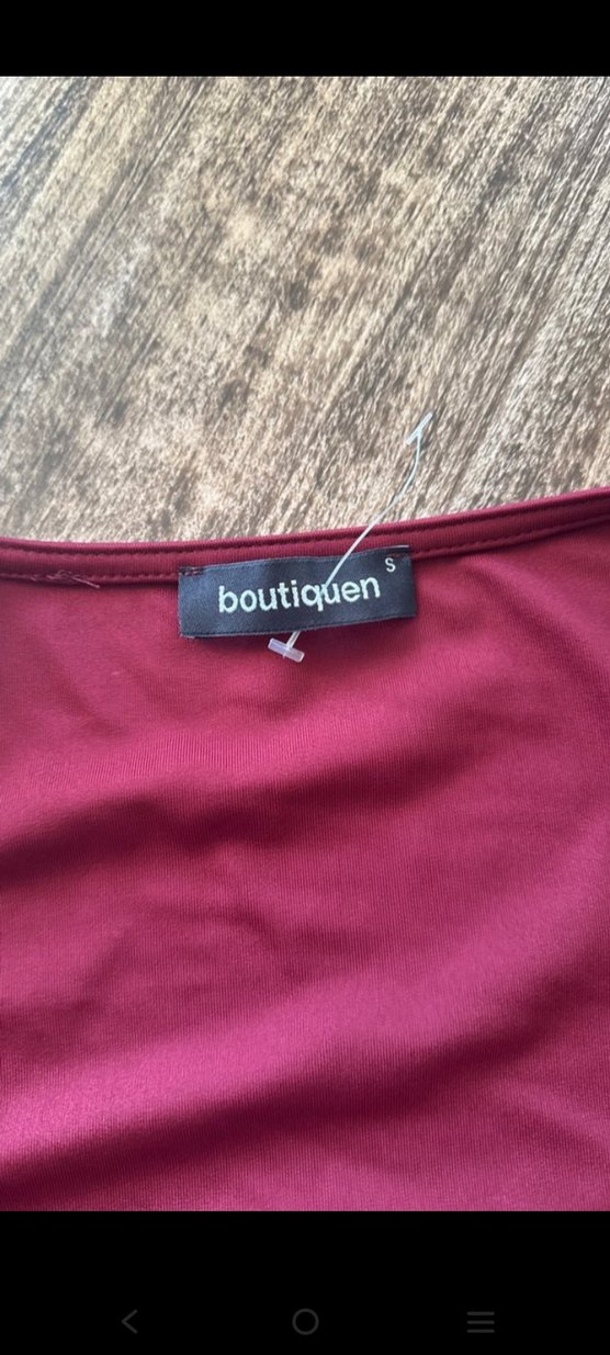 Bordo Mini Elbise — görsel 2/4