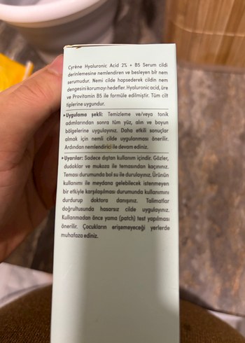 Cyrene Hyaluronik Asit %2 + B5 Nemlendirici Serum 100ml - Görsel 3