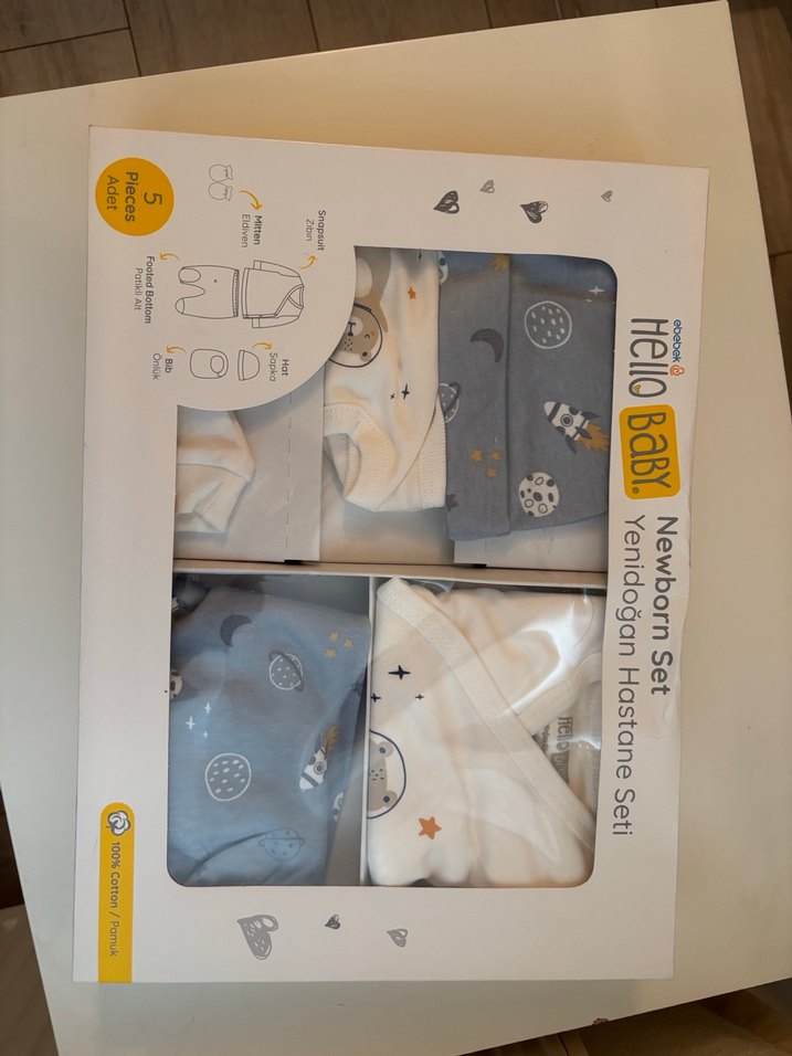 Ebebek hellobaby yenidoğan erkek seti - Görsel 3