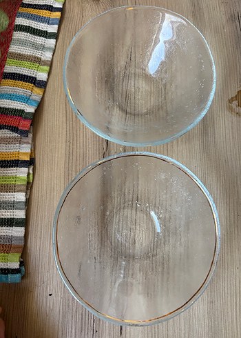 Porland Mom kase iki tane Şeffaf Cam Tabak - Görsel 4