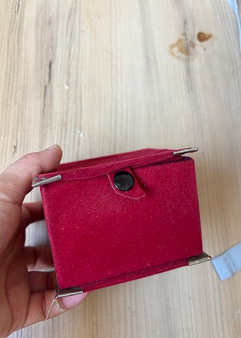 Kırmızı Makyaj Organizeri Kutusu takı mücevher kutusu - Görsel 4