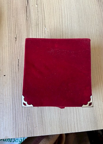 Kırmızı Makyaj Organizeri Kutusu takı mücevher kutusu - Görsel 5