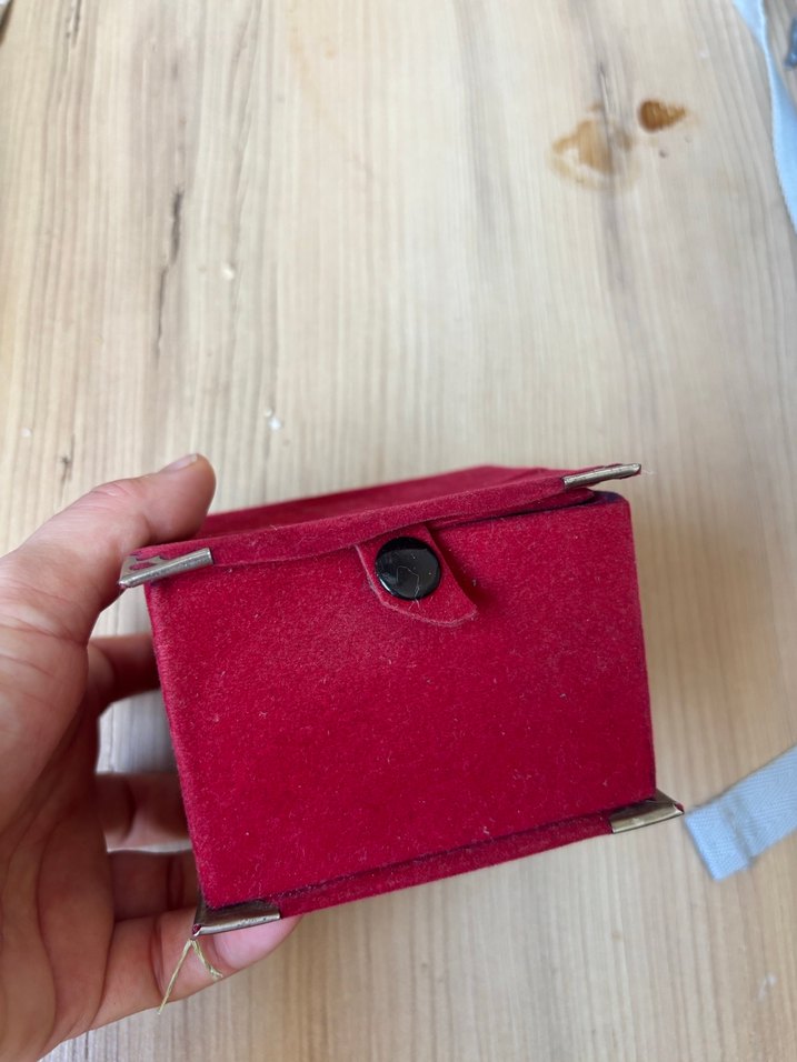 Kırmızı Makyaj Organizeri Kutusu takı mücevher kutusu - Görsel 4