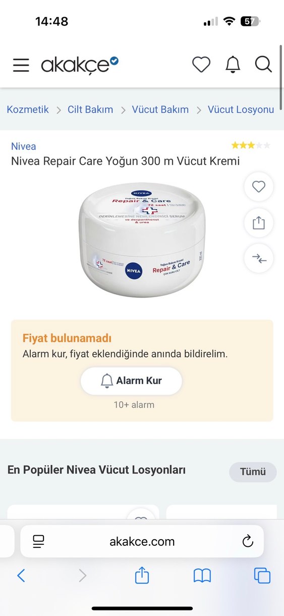 Nivea Baume Riche repair &care  Onarıcı ve Bakım Kremi 300 ml - Görsel 3
