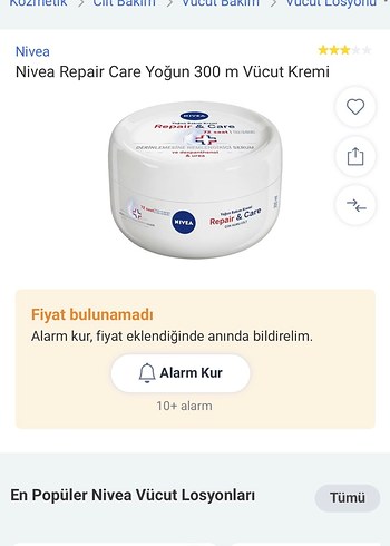 Nivea 72 Saat Onarıcı Kadın Nemlendirici repair&care 300 ml - Görsel 6