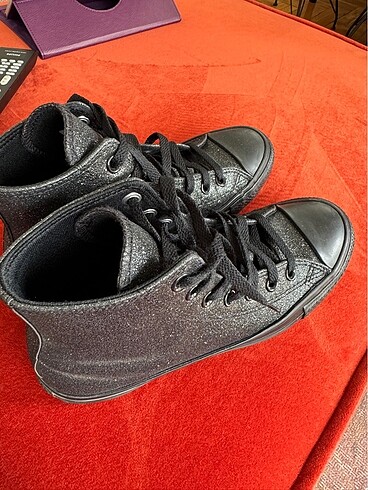 38 Beden siyah Renk Converse Chuck Taylor All Star Sparkle