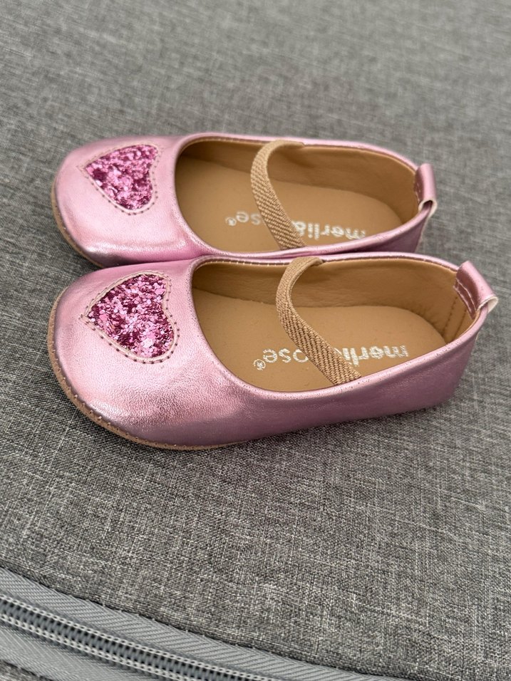 Pembe Parlak Nakışlı Kız Babet Ayakkabı - Görsel 2