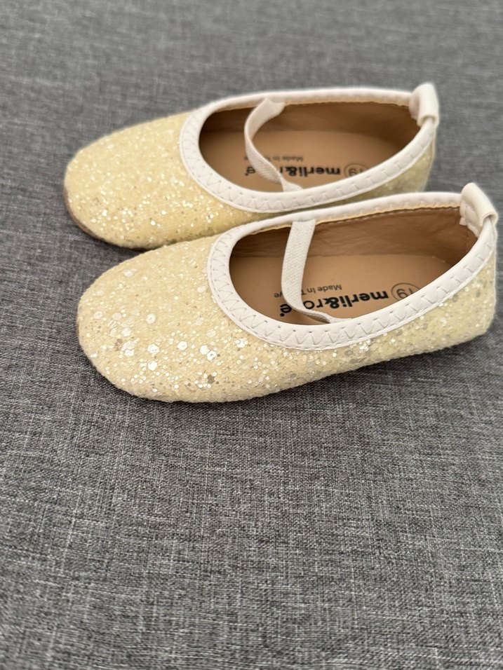 Beyaz Simli Kız Çocuk Babet Ayakkabı - Görsel 2