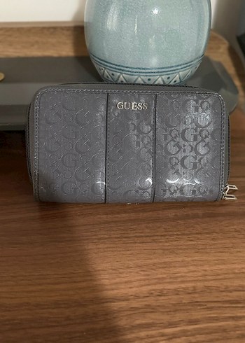 GUESS Gri Deri Fermuarlı Kadın Cüzdan - Görsel 2