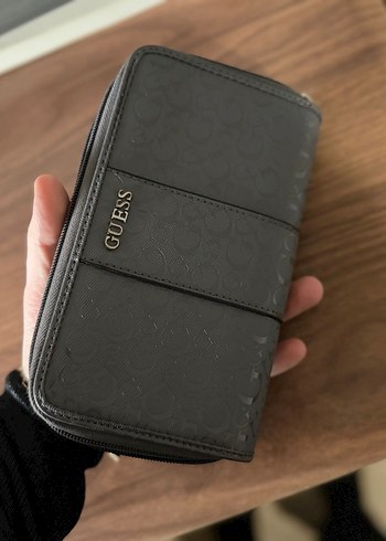 GUESS Gri Deri Fermuarlı Kadın Cüzdan - Görsel 4