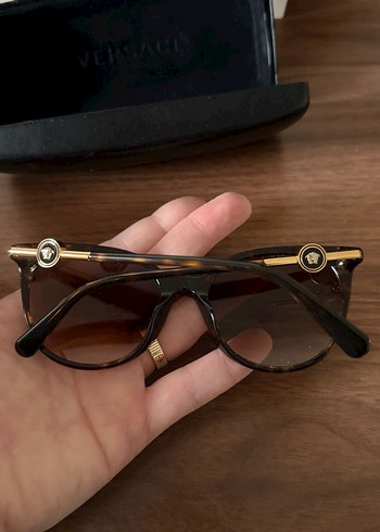Versace Kahverengi Klasik Kadın Güneş Gözlüğü - Görsel 3