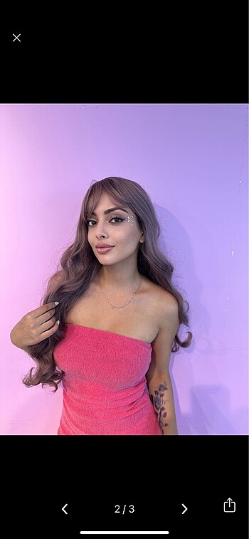 Diğer Sentetik Pembe Renk Anime Peruk