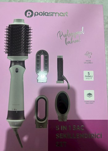 5in1 Beyaz Gri Saç Şekillendirici Set - Görsel 4