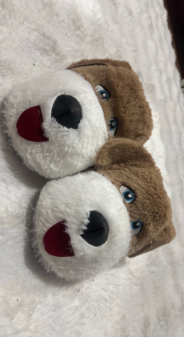 Kahverengi Kürklü Erkek Çocuk Ev Terliği - Görsel 2