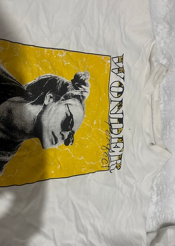 Sarı Baskılı Kız Tişörtü - Görsel 4